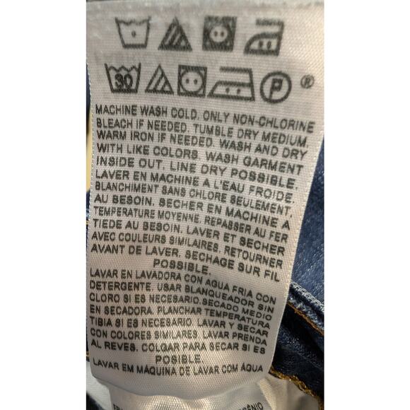 Levi’s Slight Curve Straight Leg Jeans Dark Wash Women’s Size 26×30 - Picture 9 of 9